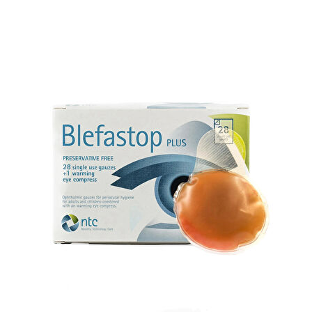 Blefastop Plus 28 Poşet Göz Kapağı Çevresi Hijyeni Için Göz Mendili Ve Isıtıcı Ped