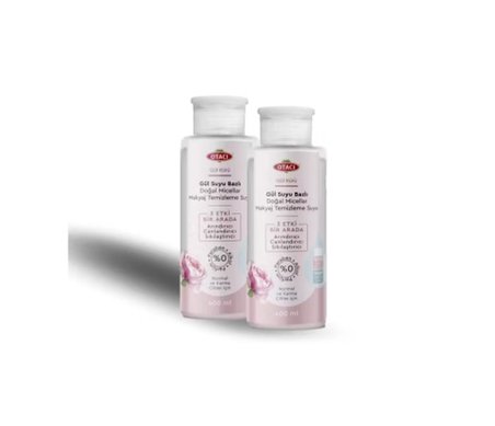 Otacı Gül Suyu Bazli Doğal Micellar Makyaj Temizleme Suyu 400 ml - 2 Adet