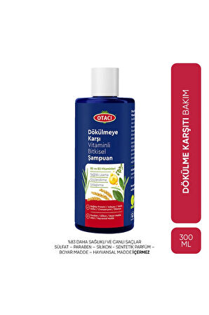 Otacı Dökülmeye Karşı Vitaminli Bitkisel Şampuan 300ml
