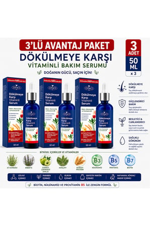 Otacı Dökülmeye Karşı Klinik Serum 50 Ml x 3 adet