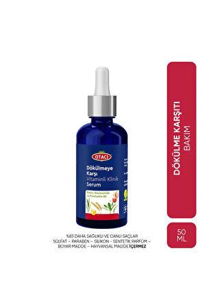 Otacı Dökülmeye Karşı Vitaminli Klinik Serum 50ml
