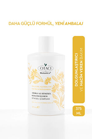 Botanics + Dolgunluk & Hacim Veren Bakım - Arnika ve Bitkisel Keratin İçeren Bitkisel Şampuan