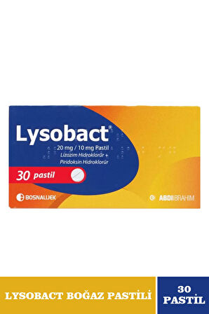 Lysöbact Pastil 30 Adet