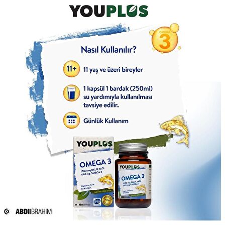 Youplus Omega-3 30 Kapsül 2 Adet