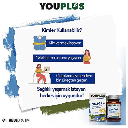 Youplus Omega-3 30 Kapsül 2 Adet