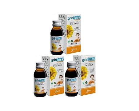 GrinTuss Çocuk Öksürük Şurubu 128 Gr-3 ADET-SKT:04/2025