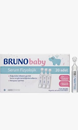 2 li Bruno Baby Serum Fizyolojik 5 ml x 20 Flakon