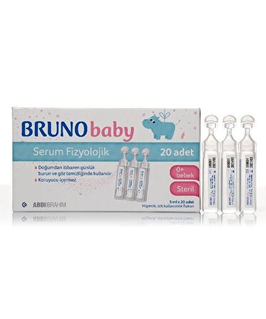 Bruno Serum Fizyolojik 5 ml X 20 Flakon