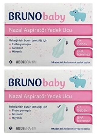 Bruno Baby Nazal Aspiratör Yedek Ucu x 2 Adet