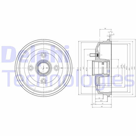Ford Arka Kampana Ford Escort (genis Tip)  95>01 203 X  49 - Delphi Bf468