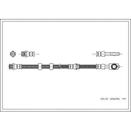 Vag On Fren Hortumu Fabıa 00>07 Polo 01> Cordoba 02> İbiza IV V 02> Roomster 06> - Corteco 19031632