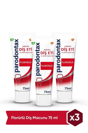 Florürlü Diş Macunu 75ml x 3 Adet