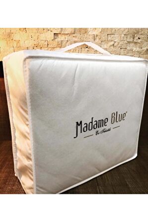 Madame Coco Madame Blue Kapitone Fitted Su Sıvı Geçirmez Yatak Koruyucu Alez 100X200 TEK KİŞİLİK