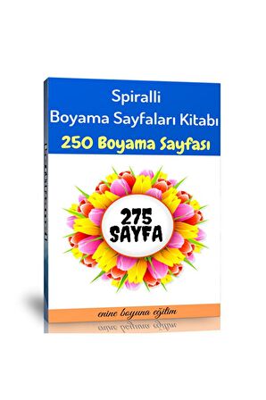 Spiralli Boyama Sayfaları Kitabı (250 Seçilmiş Boyama Sayfası)