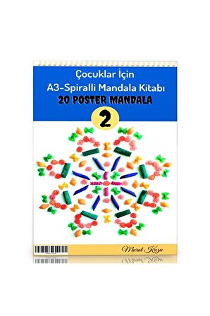 Çocuklar Için A-3 Spiralli Mandala Kitabı-2