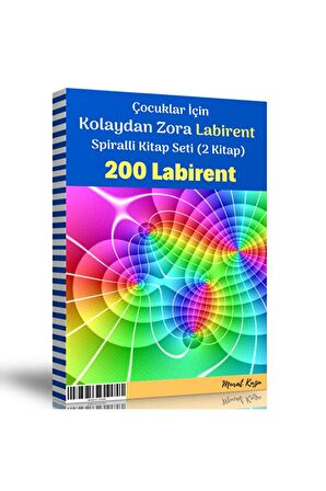 Çocuklar Için Kolaydan Zora Spiralli Labirent Kitap Seti (2 Kitap)