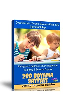 Yaratıcı Boyama Kitap Seti 2 Spiralli Kitap