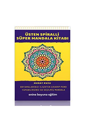 Üstten Spiralli Süper Mandala Kitabı