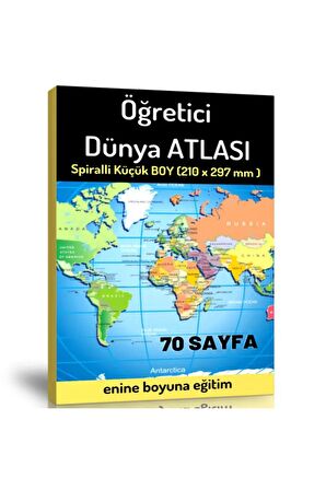 Öğretici Orta Boy Dünya Atlası (70 Seçilmiş Harita)