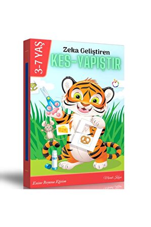 Okul Öncesi Zeka Geliştiren Kes Yapıştır Kitabı