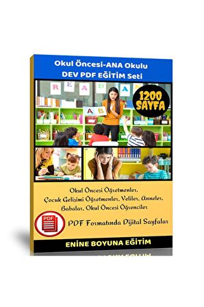 Okul Öncesi – Anaokulu Dev Pdf Eğitim Seti (1200 Sayfa)