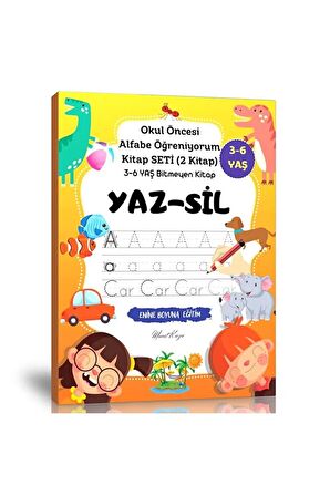 Okul Öncesi Alfabe Öğreniyorum Kitap Seti (yaz-sil)