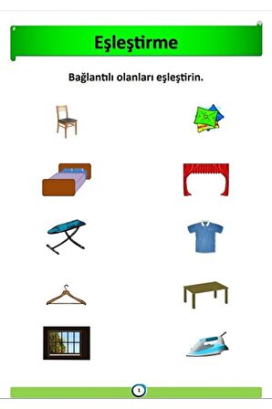 Okul Öncesi Eşleştirme Yaz-sil Kitabı