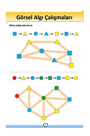 Okul Öncesi Görsel Algı Çalışmaları Yaz-sil Kitabı