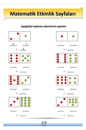 Okul Öncesi Matematik Etkinlik Yaz-sil Kitabı