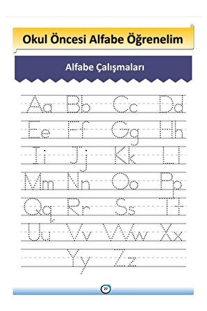 Yaz Sil Okul Öncesi Haydi Alfabe Öğrenelim Kitabı -Kollektif