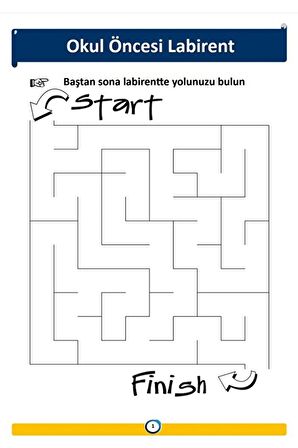 Okul Öncesi Labirent Kitabı (2-6 Yaş)