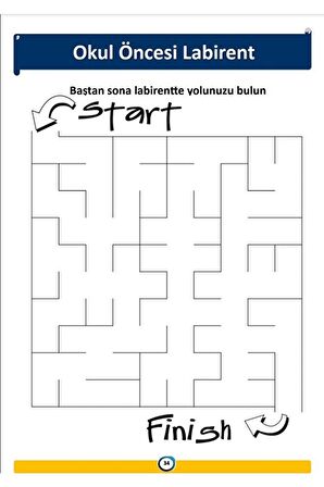 Okul Öncesi Labirent Kitabı (2-6 Yaş)
