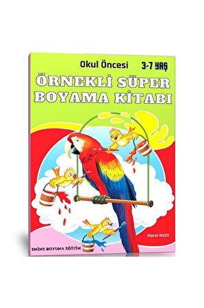 Okul Öncesi Örnekli Süper Boyama Kitabı