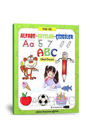 Süper Yaz Sil Kitabı (alfabe-sayılar-çizgiler)