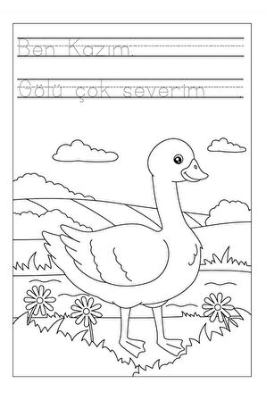 Konuşan Hayvanlar Boyama Kitabı