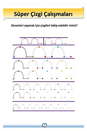 Okul Öncesi Süper Çizgi Çalışması Kitabı