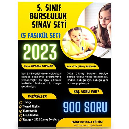 5. Sınıf Bursluluk Sınav Seti (5 Fasikül Kitap)