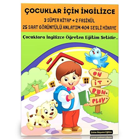 Çocuklar İçin İngilizce Eğitim Seti (3 Kitap + 25 Saat Anlatım)