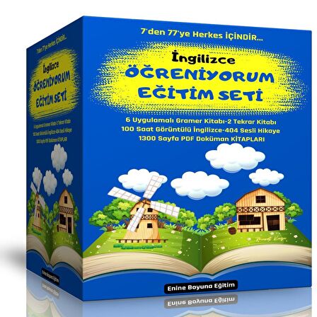 İngilizce Öğreniyorum Eğitim Seti (8 Kitap + 100 Saat Görüntülü Anlatım)