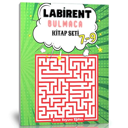 7-9 YAŞ Labirent Bulmaca Kitap Seti (3 Kitap)