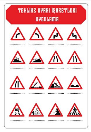 Herkes İçin Trafik İşaretleri YAZ-SİL Kitabı