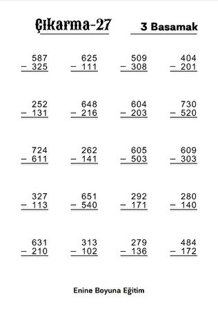 Herkes İçin Matematik Dört İşlem Alıştırmaları SÜPER KİTABI