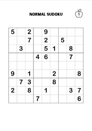 Sudoku Tam Sayfa Kolay-Normal-Zor (300 Süper Sudoku Kalem Hediyeli)