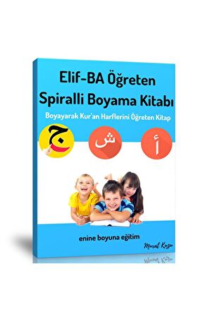 Elif-ba Öğreten Spiralli Boyama Kitabı