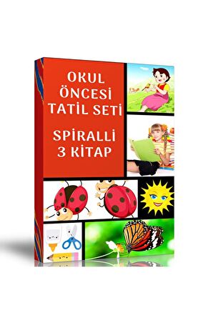 Okul Öncesi Tatil Seti (3 Spiralli Kitap)