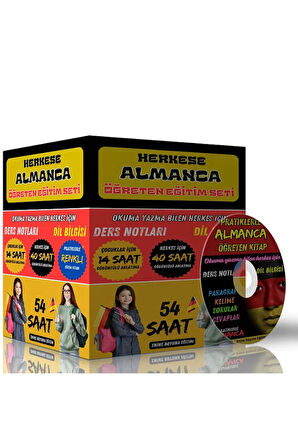 Herkese Almanca Öğreten Eğitim Seti (54 Saat Görüntülü Anlatım)