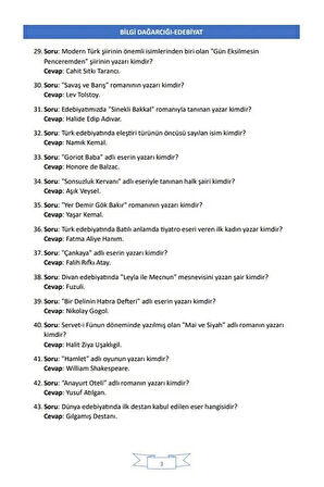 Bilgi Yarışmalarına Hazırlık Soru Bankası (2500 Soru)