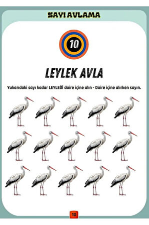 Okul Öncesi ve Birinci Sınıflar Sayıları AVLAMA Yaz-SİL Kitabı
