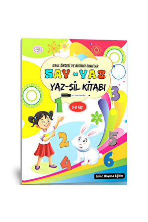 Okul Öncesi ve Birinci Sınıflar SAY-YAZ YAZ-SİL Kitabı