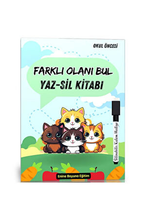 Okul Öncesi Farklı Olanı Bul YAZ-SİL Kitabı